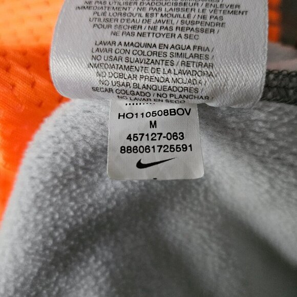 Nike Therma Fit Hoodie Womens M Big Spell Out Drawstring Gym Run Colorful Thumb - Picture 8 of 16